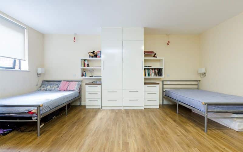 shared room, no en-suite