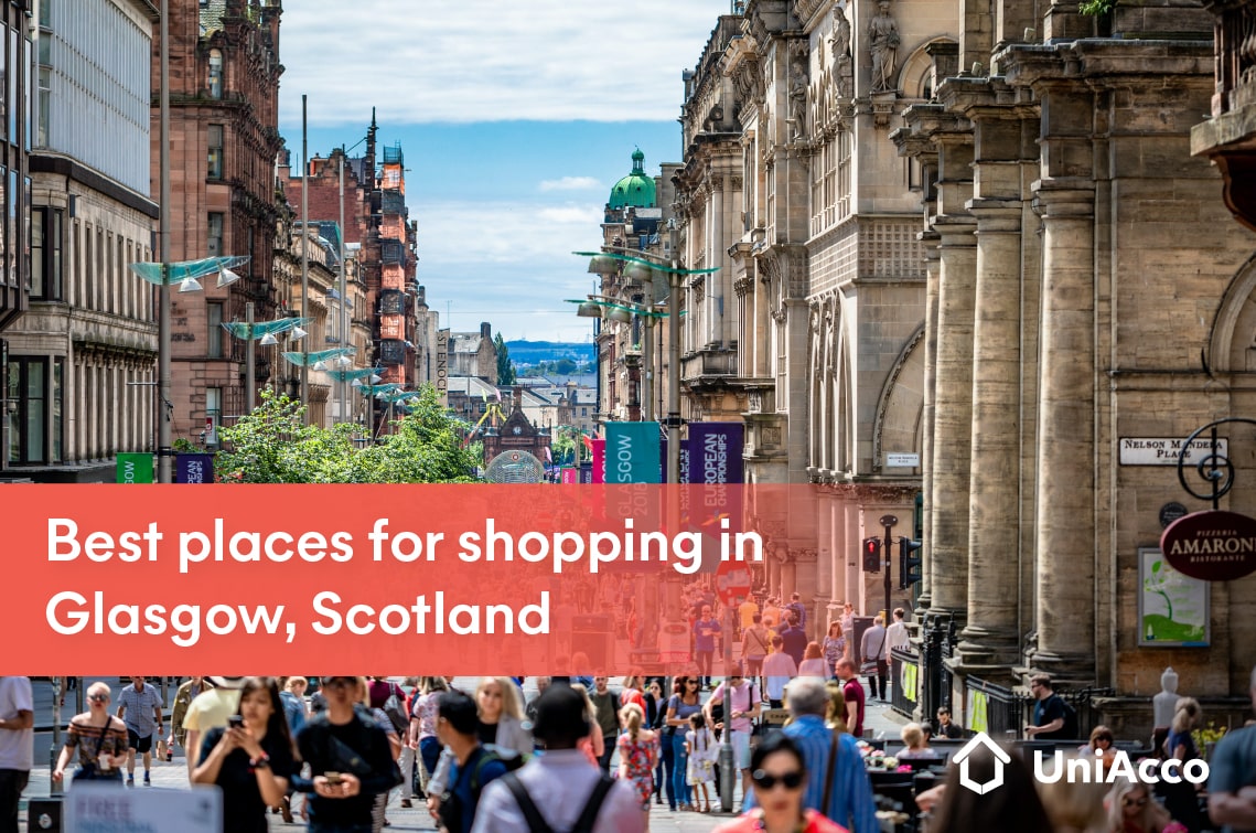 Best places for shopping in Glasgow, Scotland