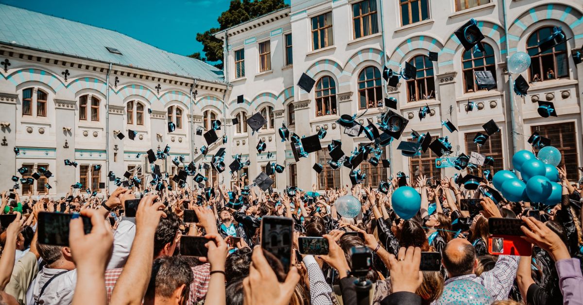 Students celebrating their Graduation