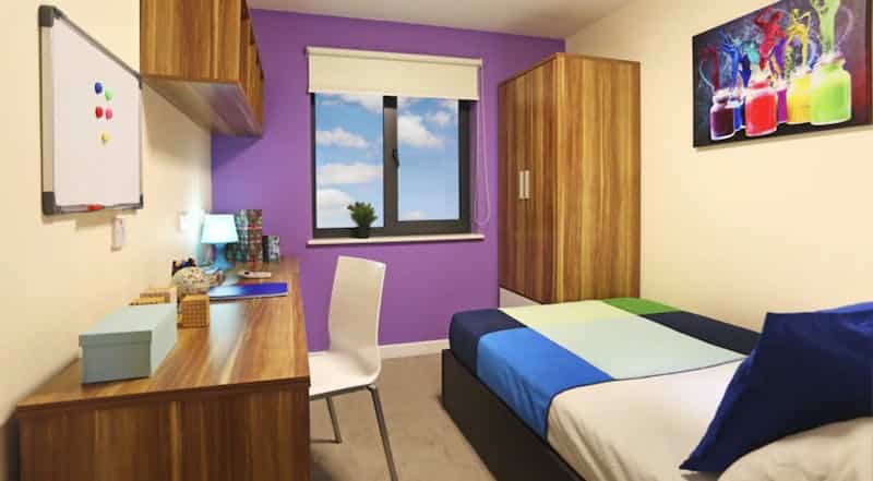 Room of Canterbury Student Village Accommodation